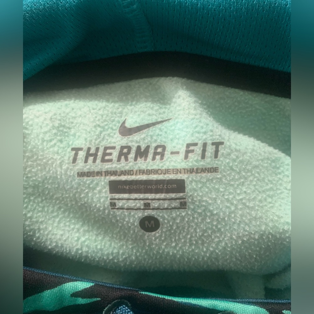 Nike Therma-Fit Pull Over Teal Hoodie - Picture 4 of 6